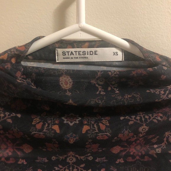 🌟5 for $25🌟 NWT Stateside Floral Sheer Blouse Top - Picture 2 of 7